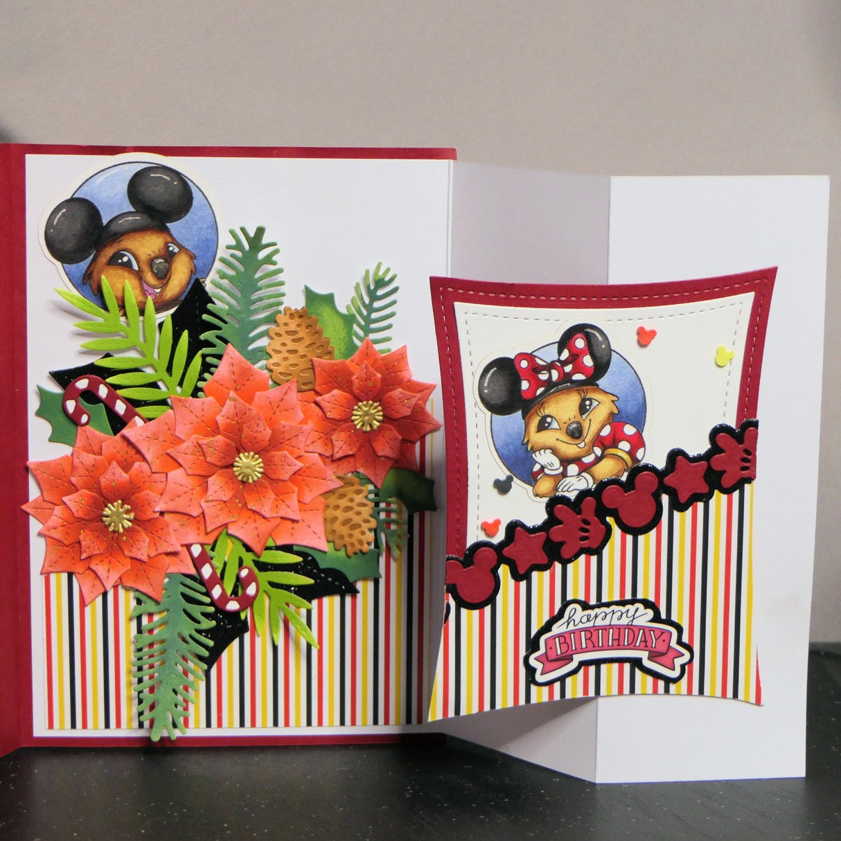 Stitched Wacky Frames Craft Dies (with Mini Bows)