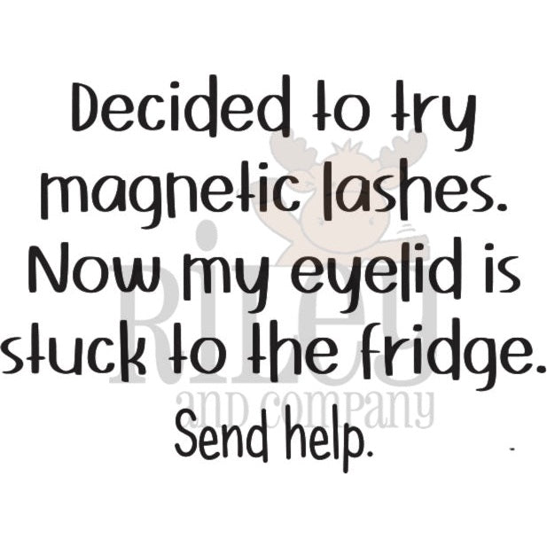 Magnetic Eyelashes Clear Stamps by Riley & Co