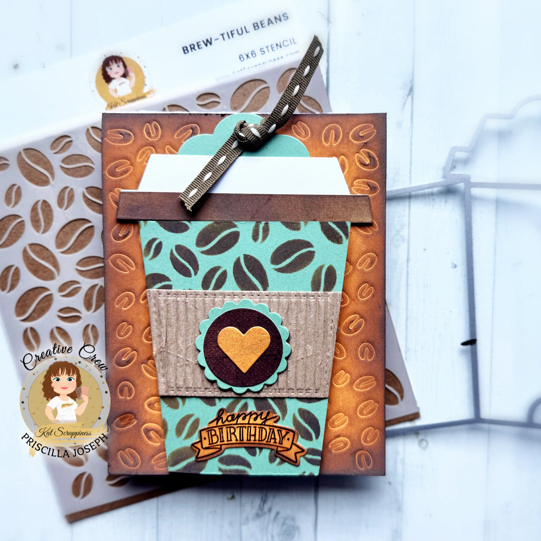 Cuppa Joe Gift Card Tag Craft Dies