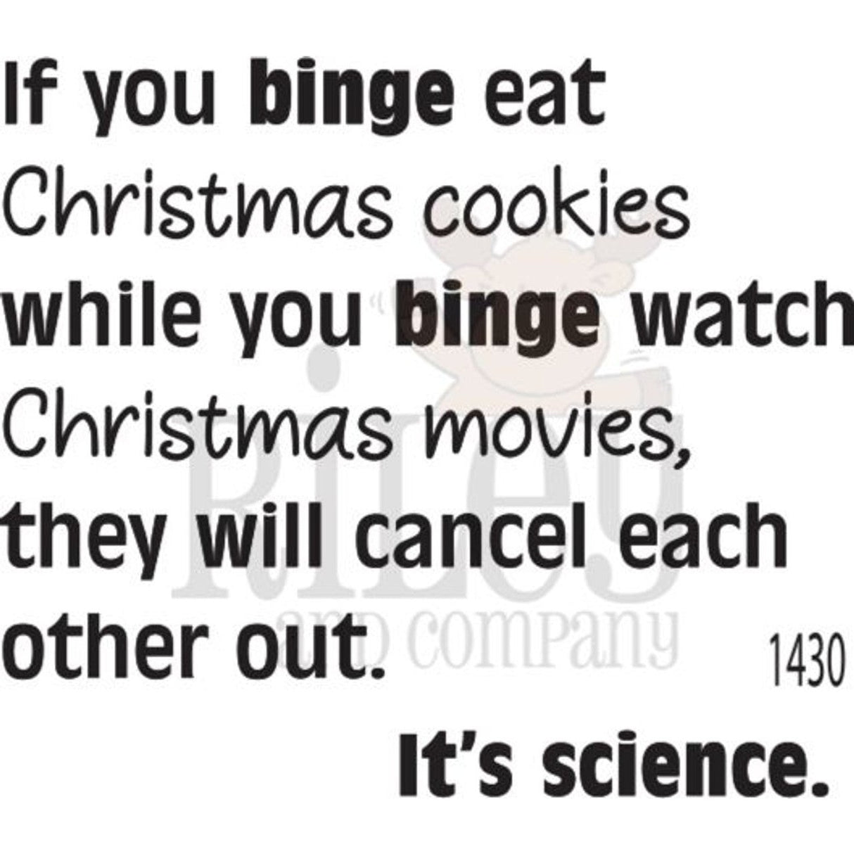 Science Rules Clear Stamp by Riley & Co