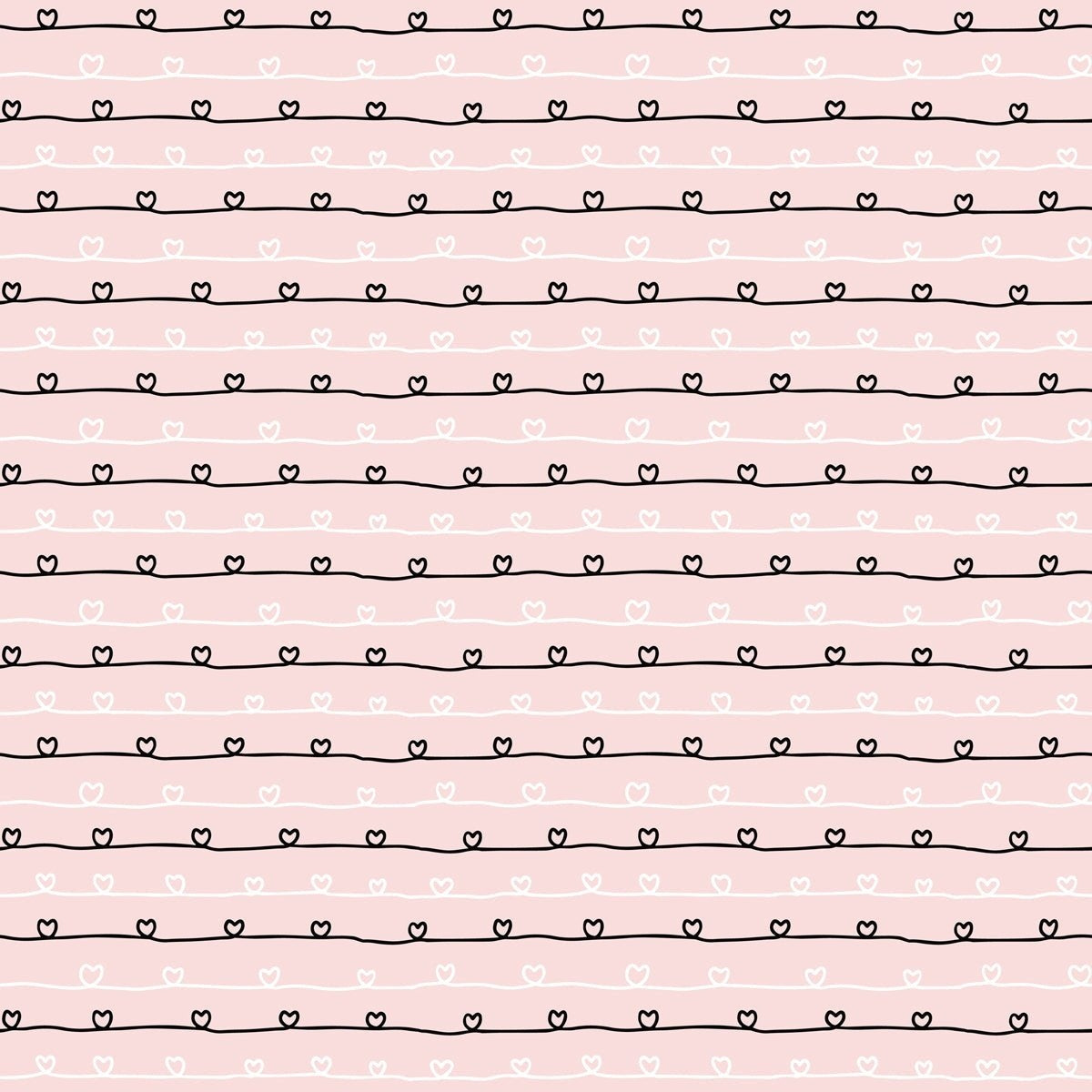 Love Doodles Black 6x6 Paper Pad