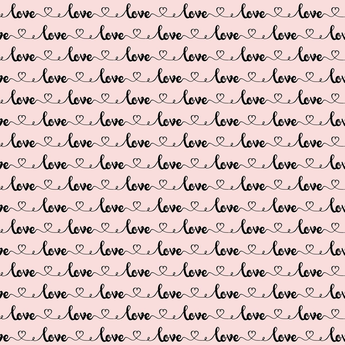 Love Doodles Black 6x6 Paper Pad