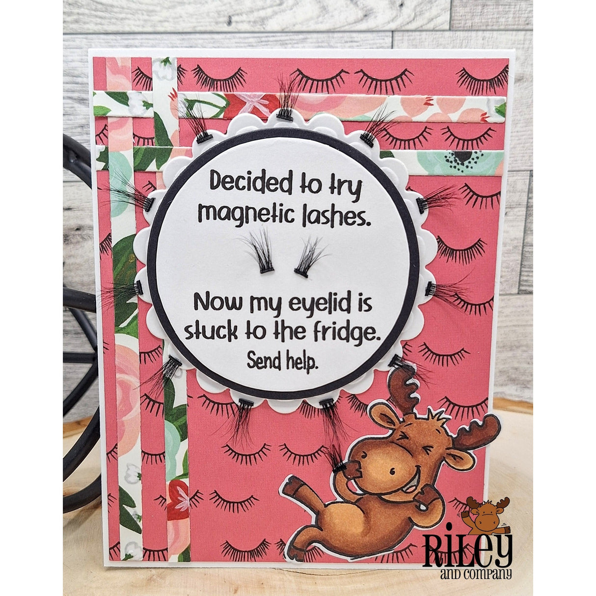Magnetic Eyelashes Clear Stamps by Riley & Co