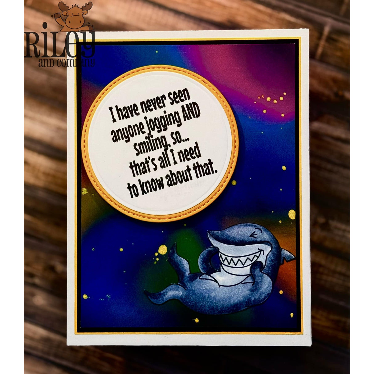 Jogging & Smiling Clear Stamps by Riley & Co