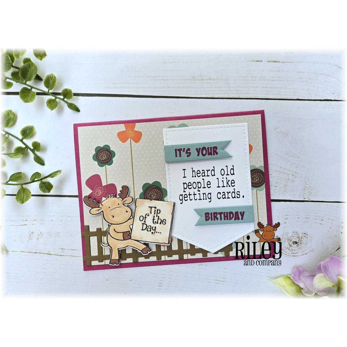 Old People Like Getting Cards Clear Stamp by Riley & Co
