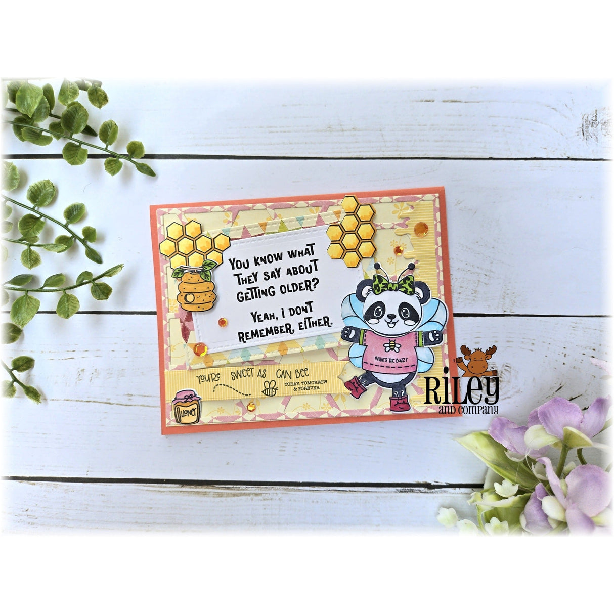 I Don't Remember Either Clear Stamp by Riley & Co