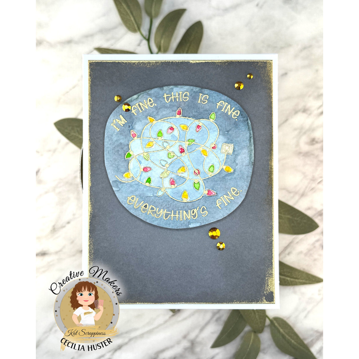 Stress-mess Christmas 3x4 Stamp Set