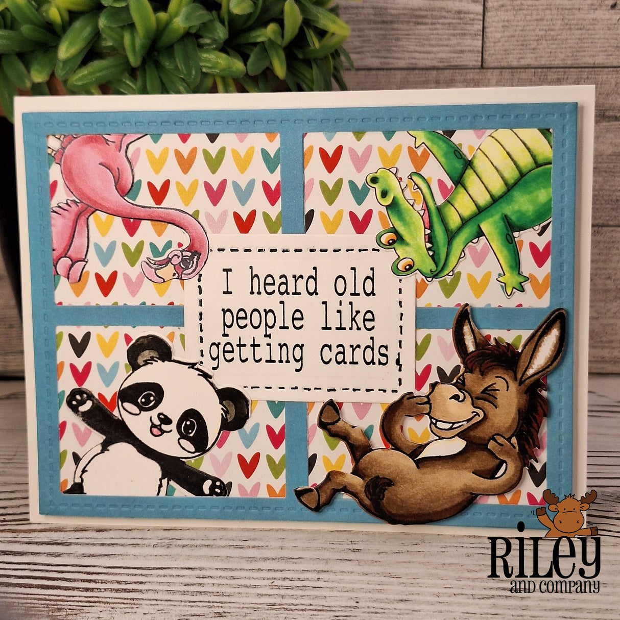 Old People Like Getting Cards Clear Stamp by Riley & Co