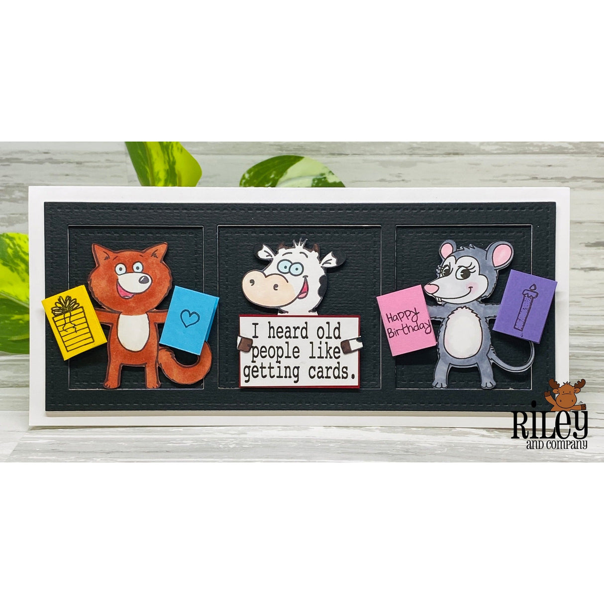 Old People Like Getting Cards Clear Stamp by Riley & Co