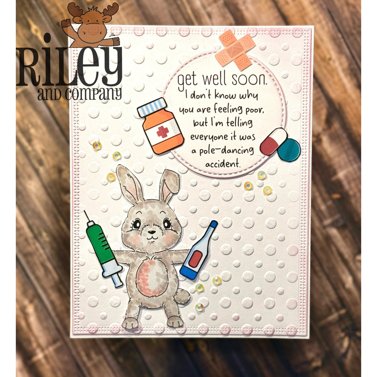 Pole-Dancing Accident Clear Stamp by Riley & Co