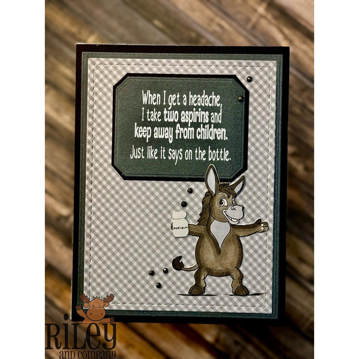 Two Aspirins Clear Stamp by Riley & Co