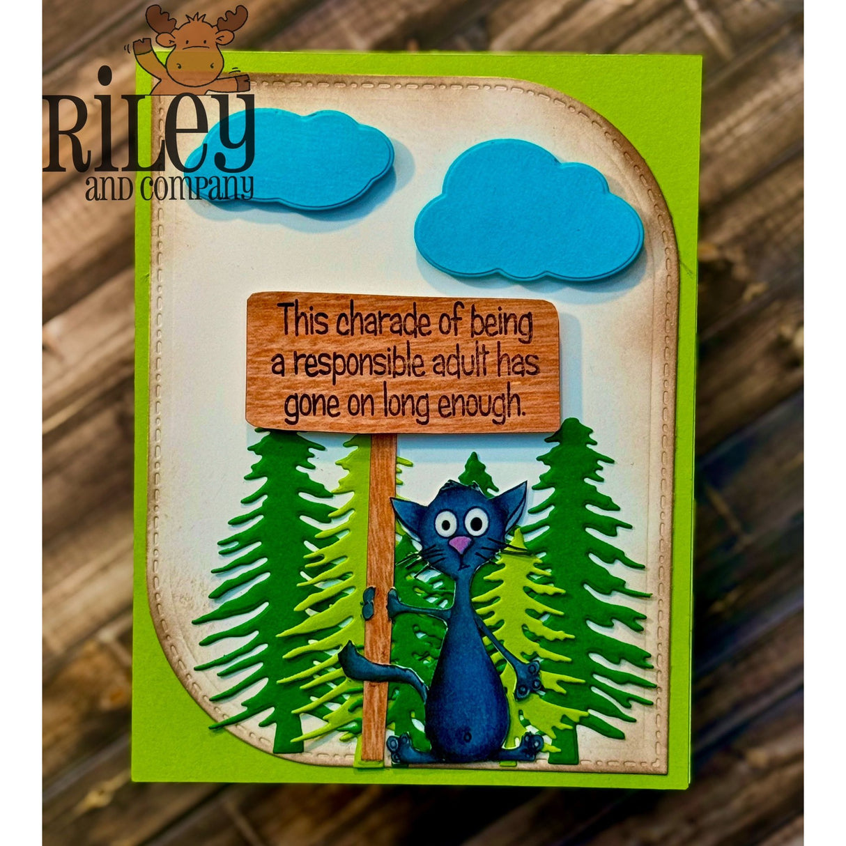 Charade Has Gone Long Enough Clear Stamp by Riley & Co