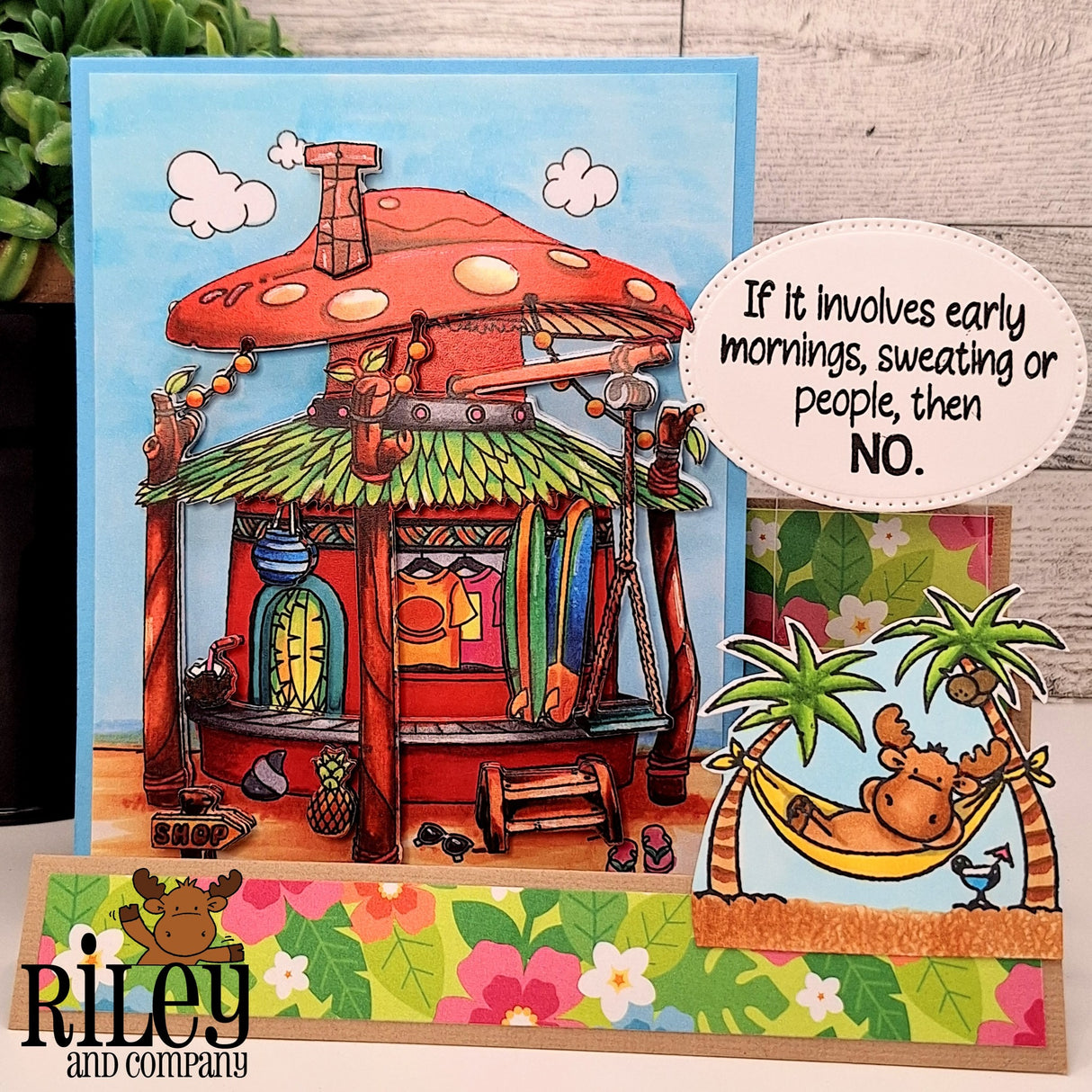 Mornings, Sweating and People Clear Stamps by Riley & Co