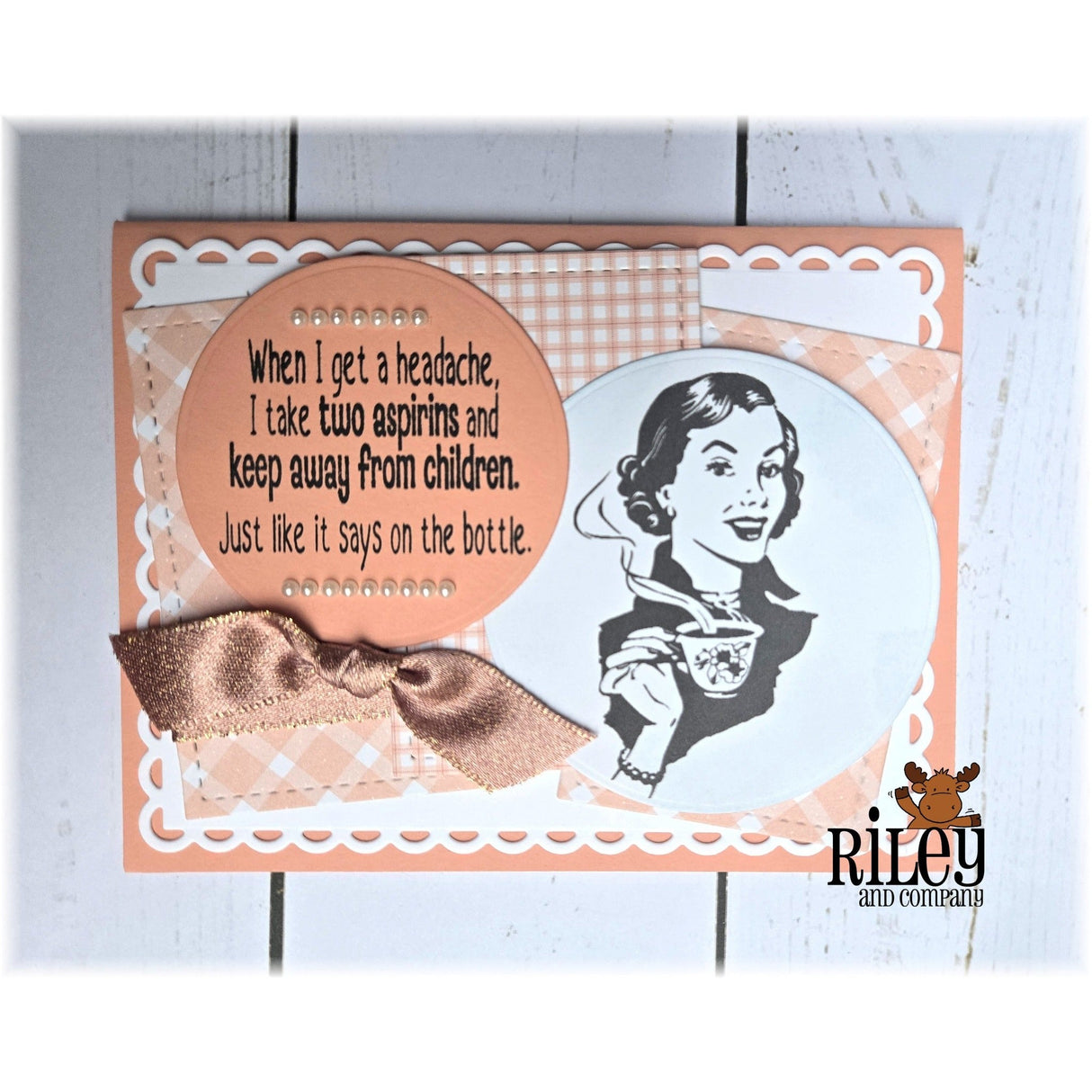 Two Aspirins Clear Stamp by Riley & Co