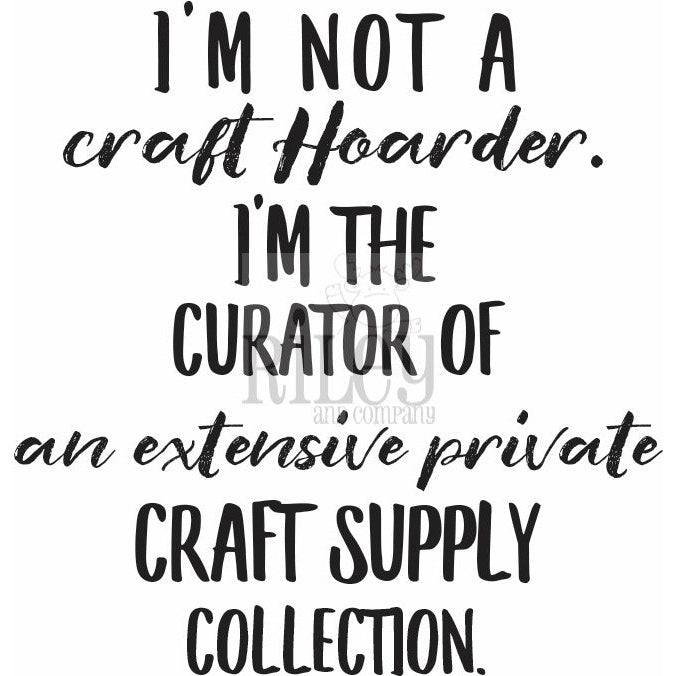 Curator of Crafts Clear Stamp by Riley & Co