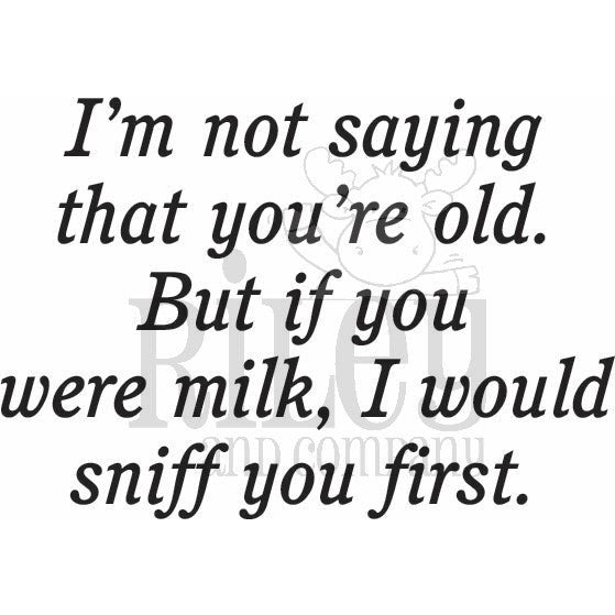 If You Were Milk Clear Stamp by Riley & Co