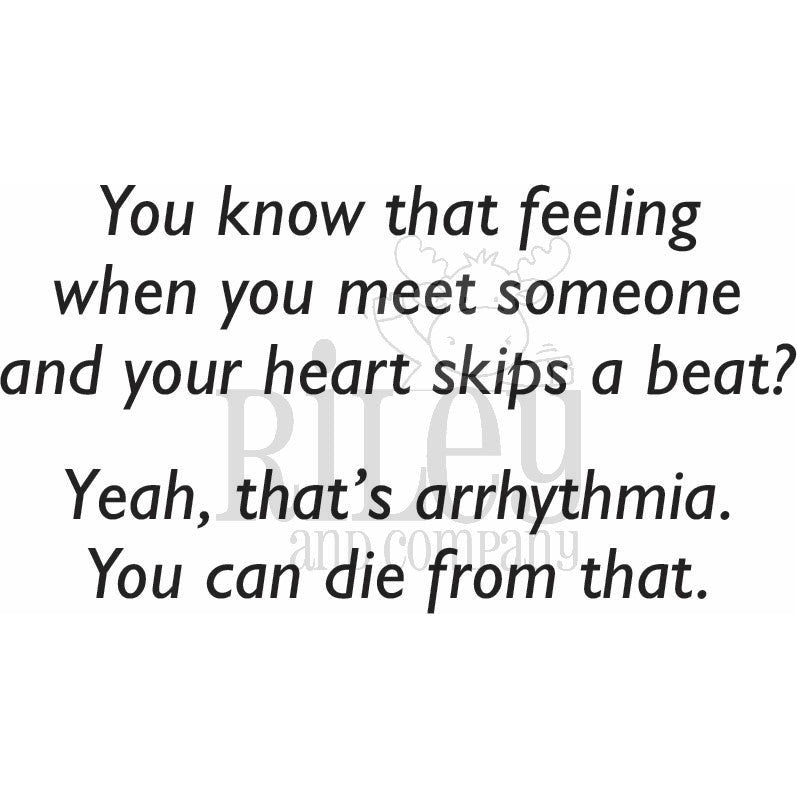 Your Heart Skips a Beat Clear Stamps by Riley & Co