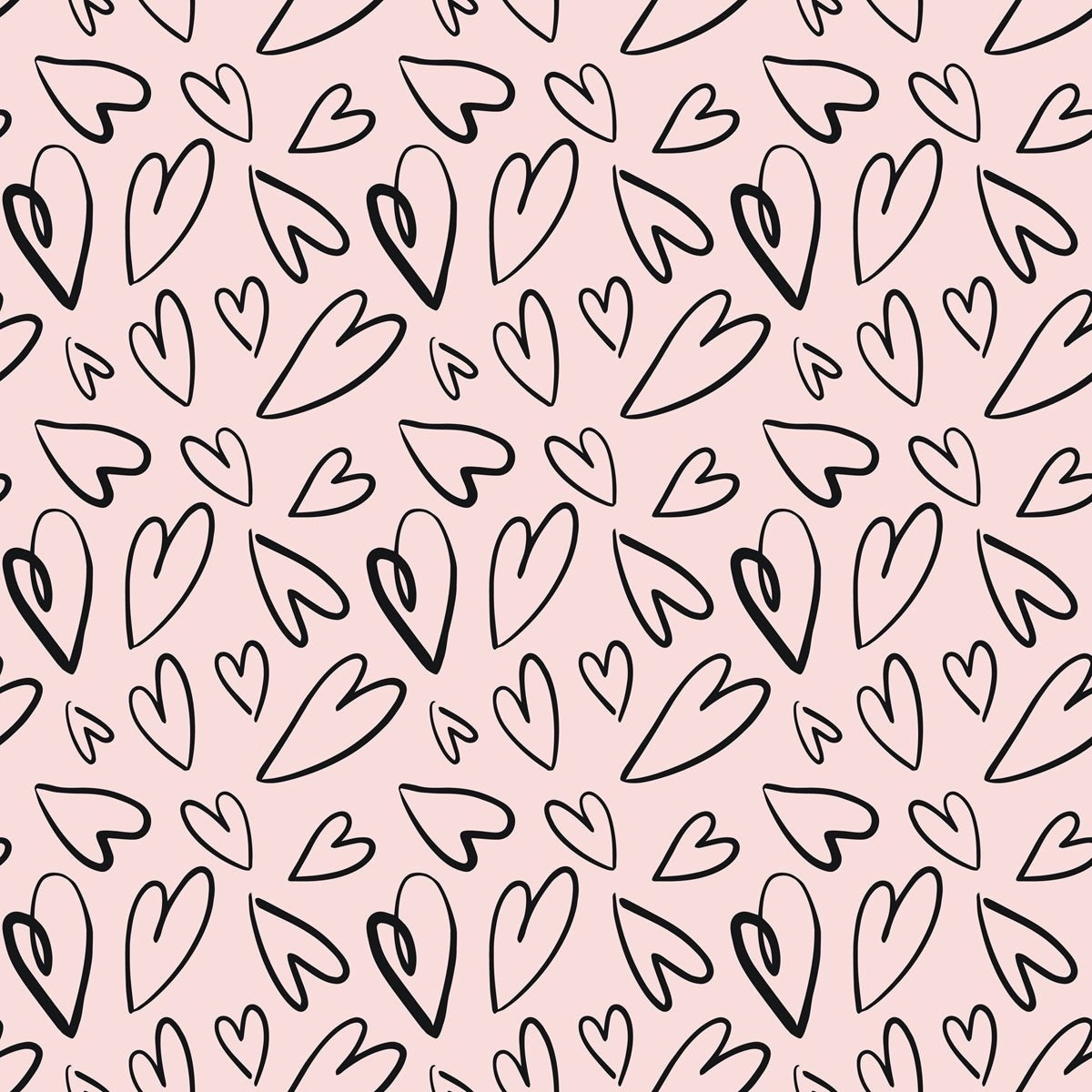 Love Doodles Black 6x6 Paper Pad