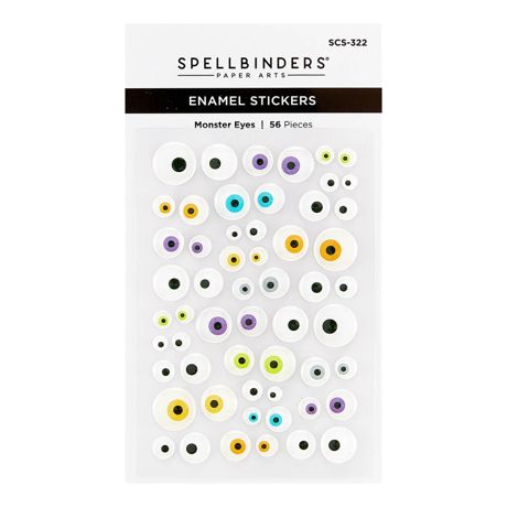 Spellbinders Monster Eyes Enamel Stickers