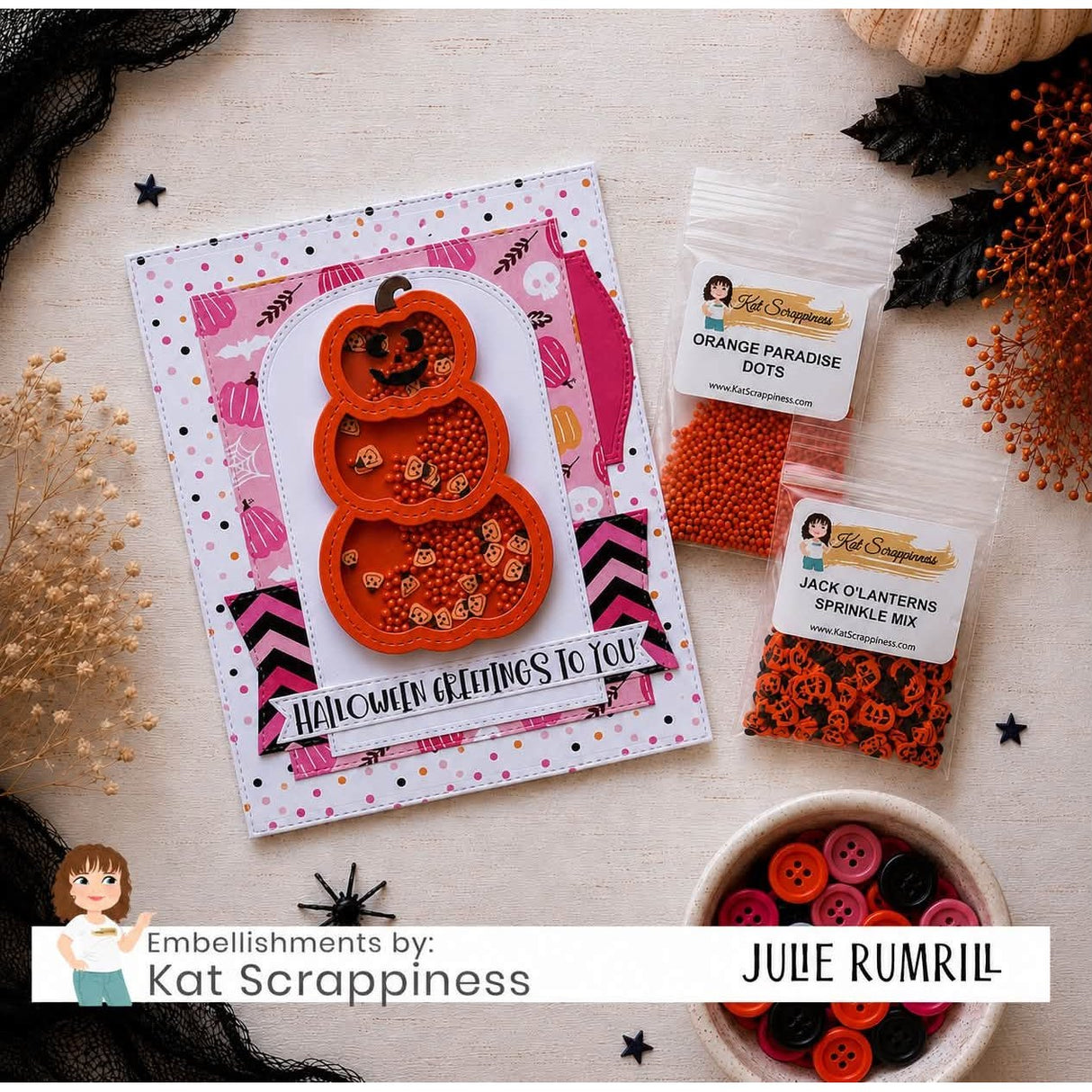 "Jack O'Lanterns" Sprinkle Mix
