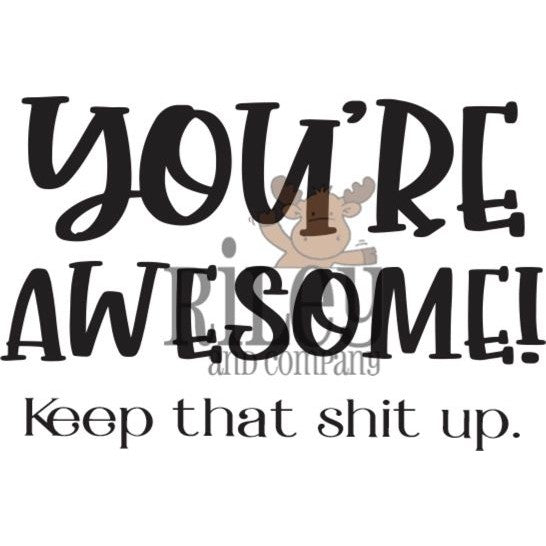 You're Awesome Clear Stamps by Riley & Co