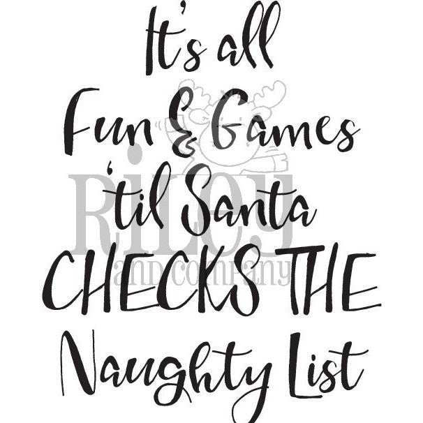 All Fun & Games Clear Stamp by Riley & Co