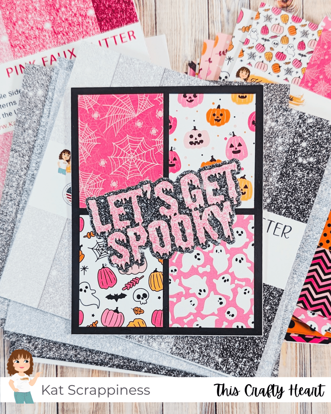 Pink Faux Glitter 6x6 Paper Pad