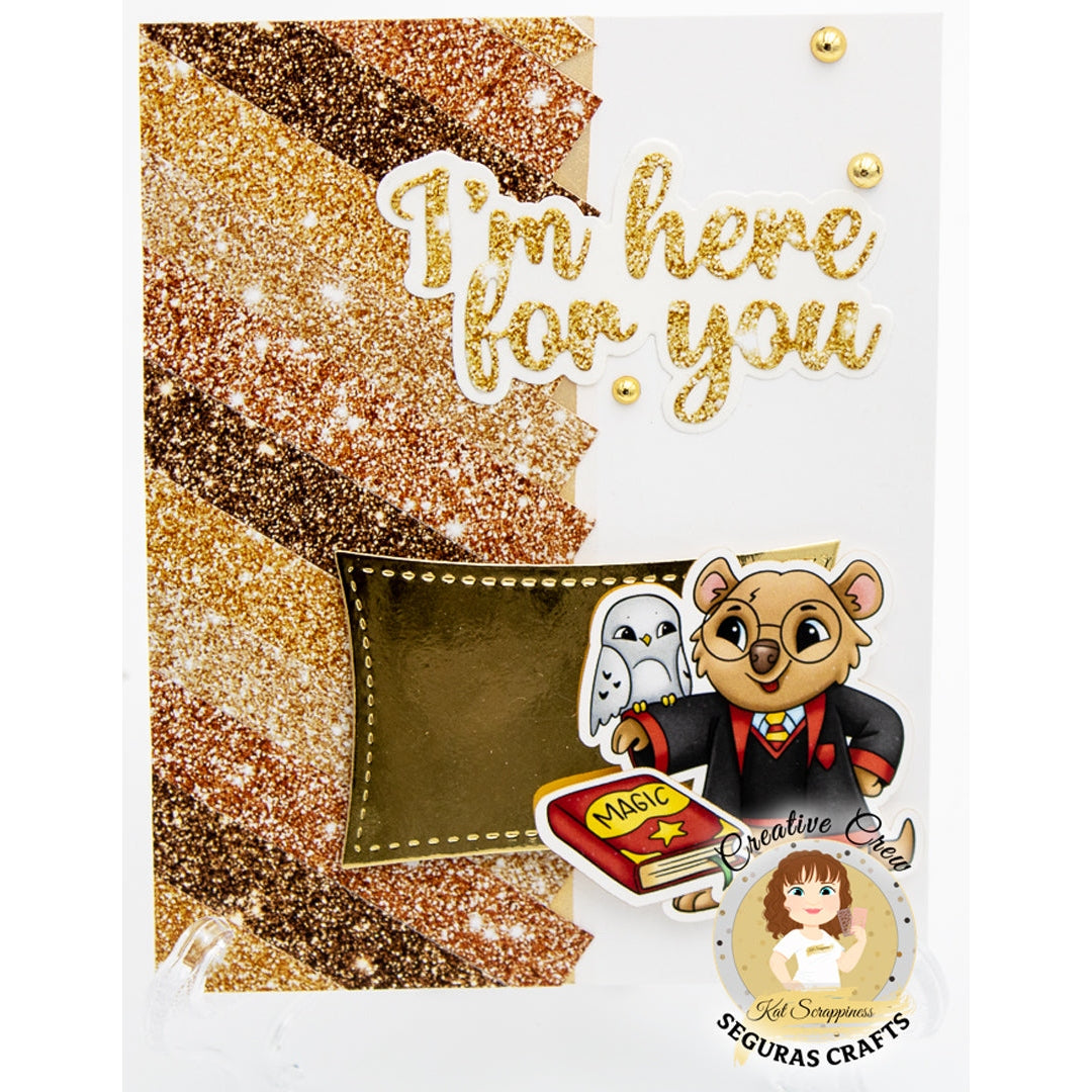 Coffee Faux Glitter 6x6 Paper Pad