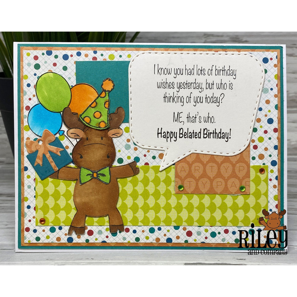 Who is Thinking of you Today? Clear Stamp by Riley & Co