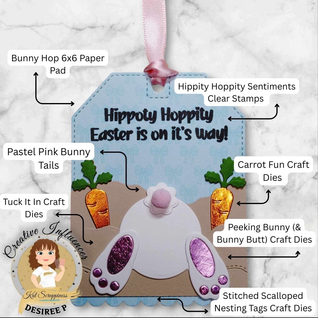 Peeking Bunny (& Bunny Butt) Craft Dies