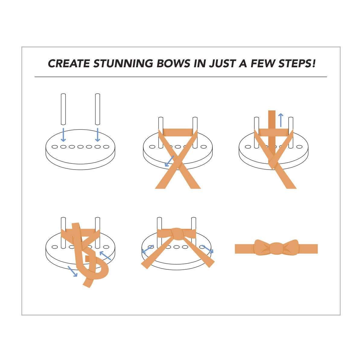 4 Pillar Ribbon Frame Bow Maker