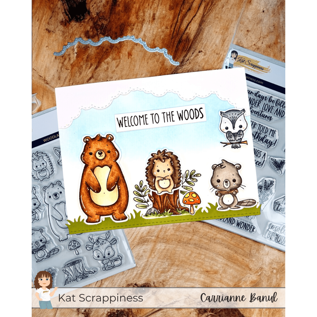 Sentiment Shoppe – Within the Fold: "Woodland Critter Sentiments" 6x6 Stamp Set - New Release!
