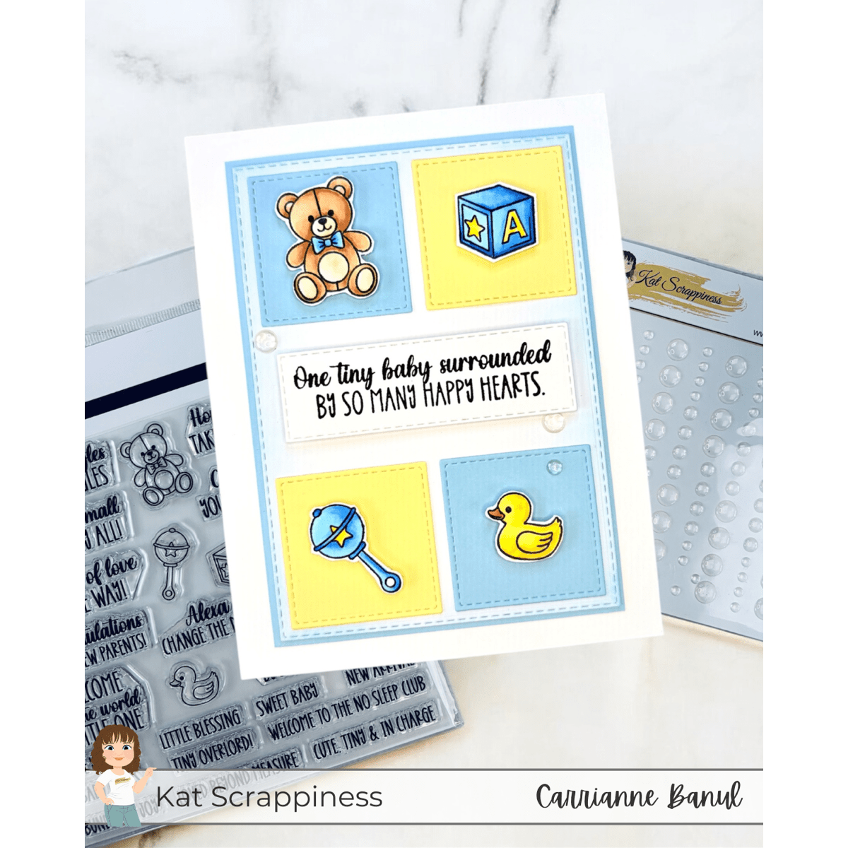 Sentiment Shoppe – Within the Fold: "Hello Sweet Baby" 6x6 Stamp Set - New Release!