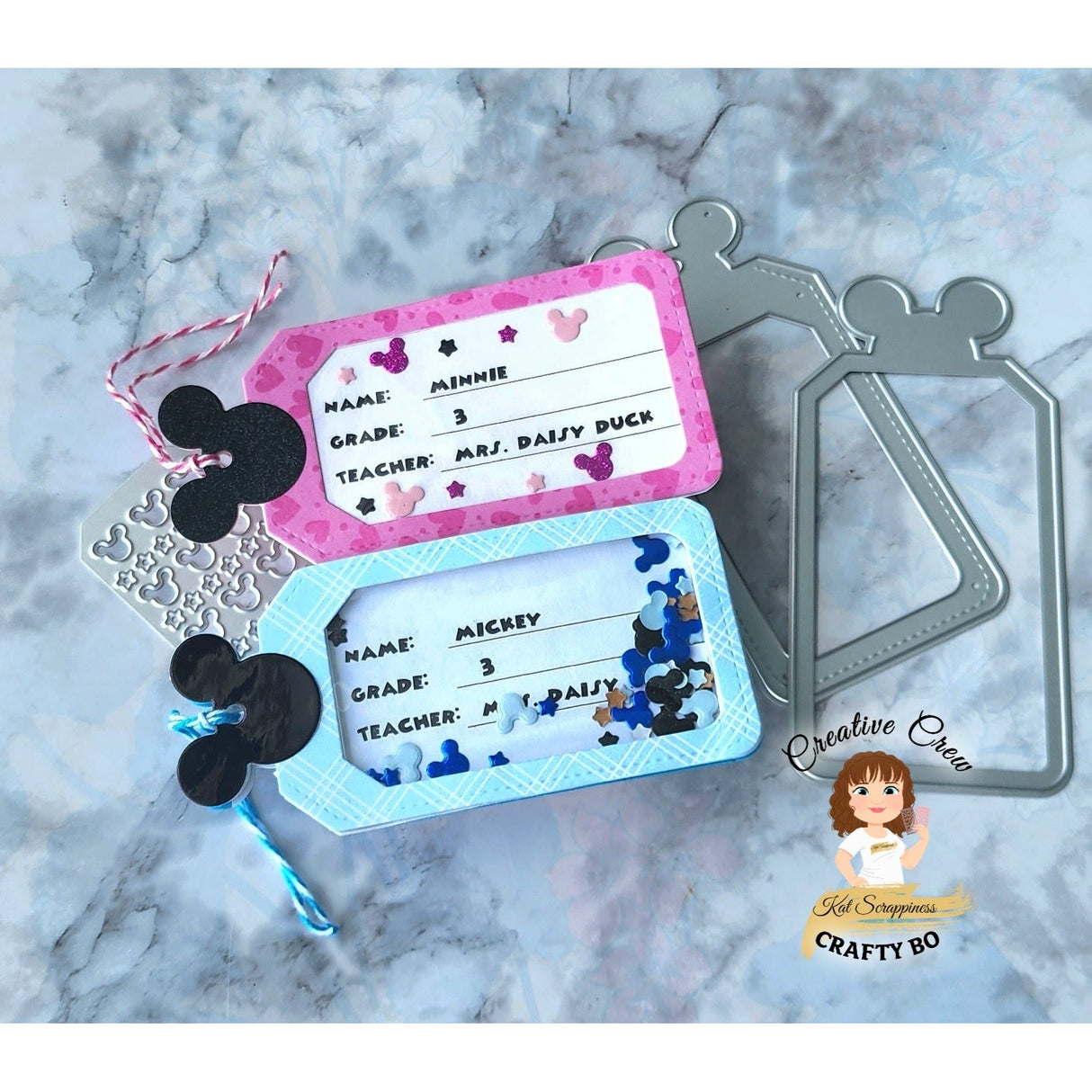 Mouse Ear Shaker Tag Craft Dies