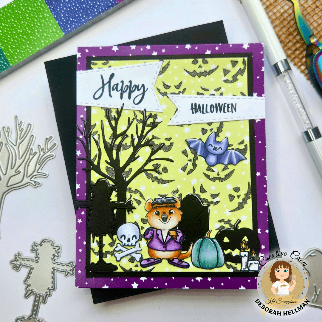 Jack-o'-lantern Faces 6x6 Stencil -