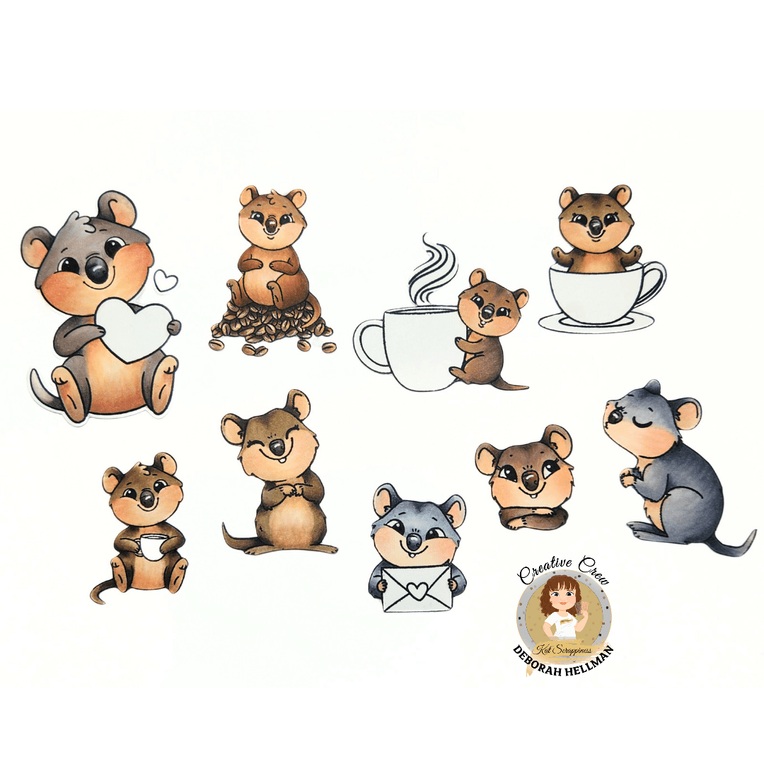 Valentine Quokka Stamp Set