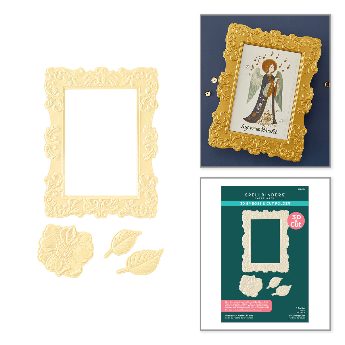 Greenwich Market Frame 3D Emboss & Cut Folder