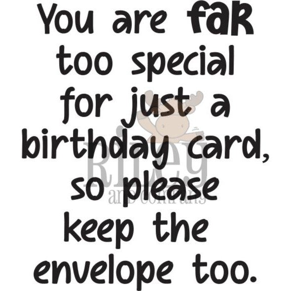 Keep the Envelope Clear Stamp by Riley & Co