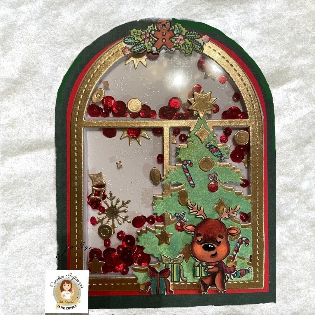 The Night Before Christmas Window Scene Craft Dies