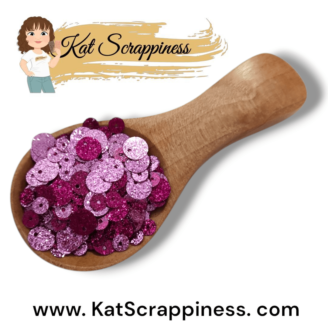 Raspberry Sparkles Sequin Mix - Glitter Sequins