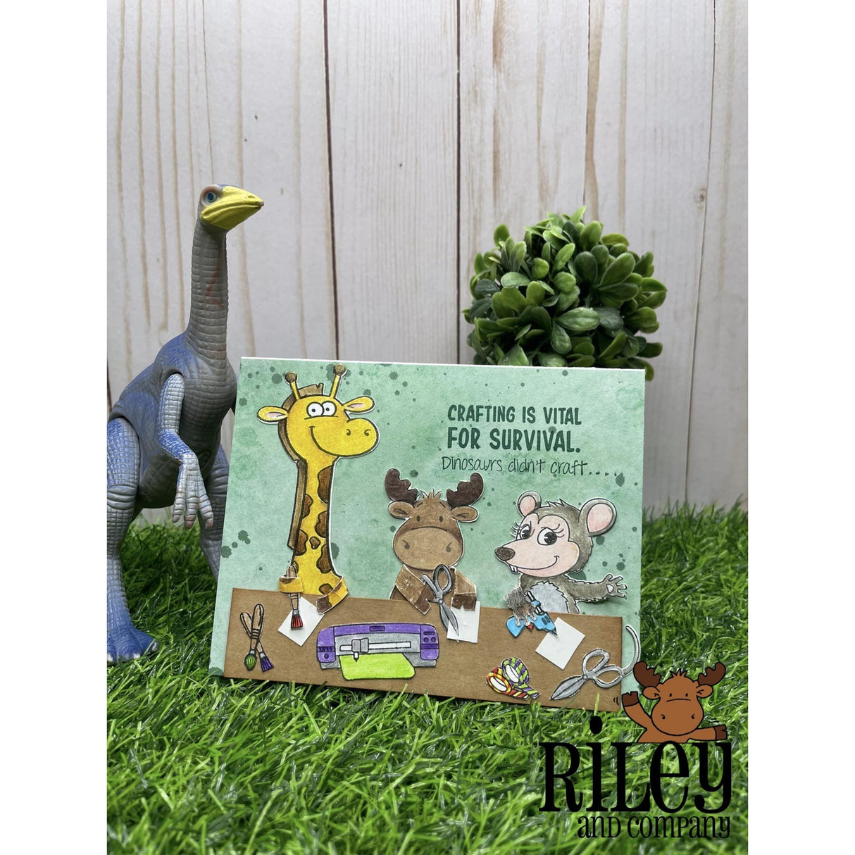 Crafting is Vital to Survival Clear Stamps by Riley & Co