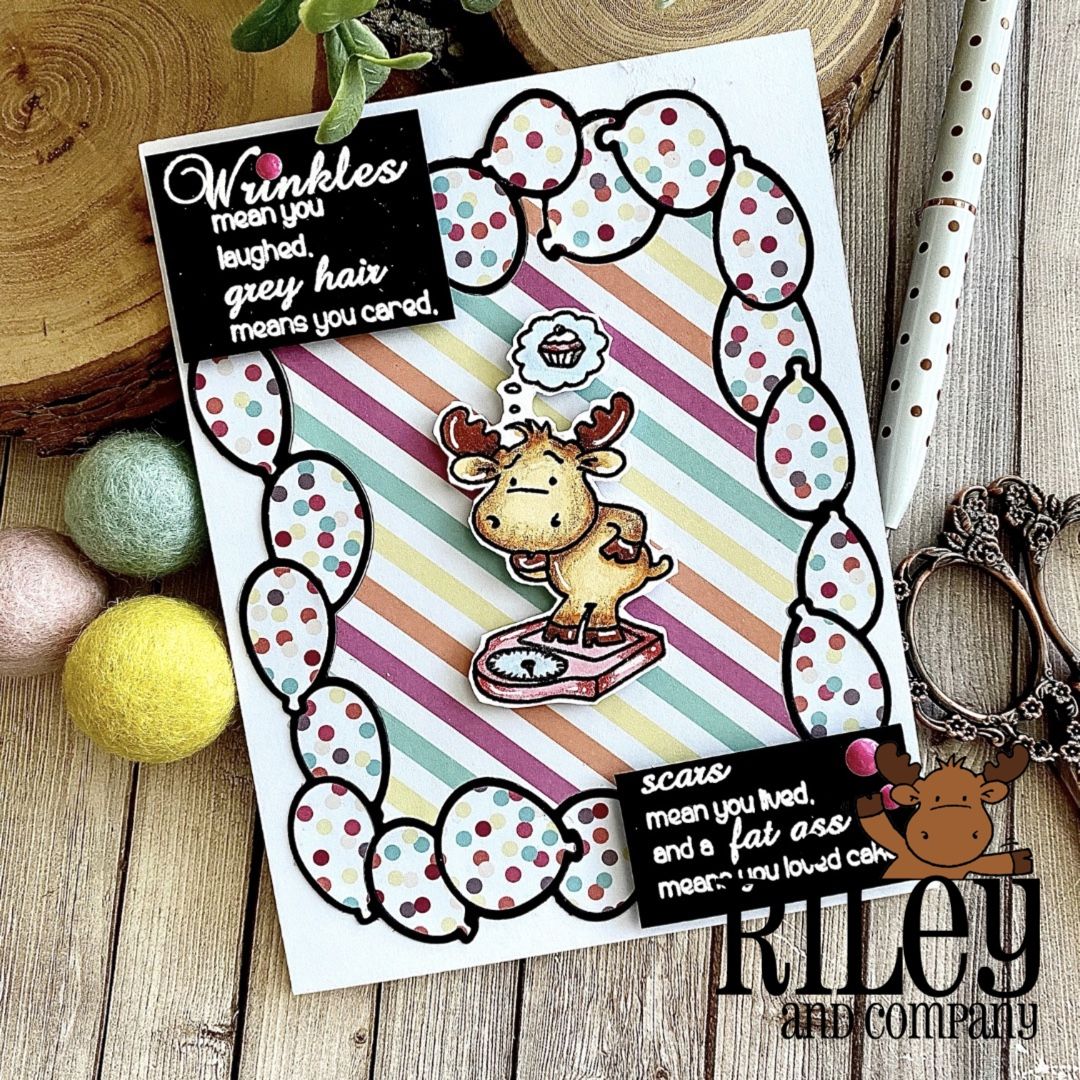 Diet Riley Cling Stamp by Riley & Co