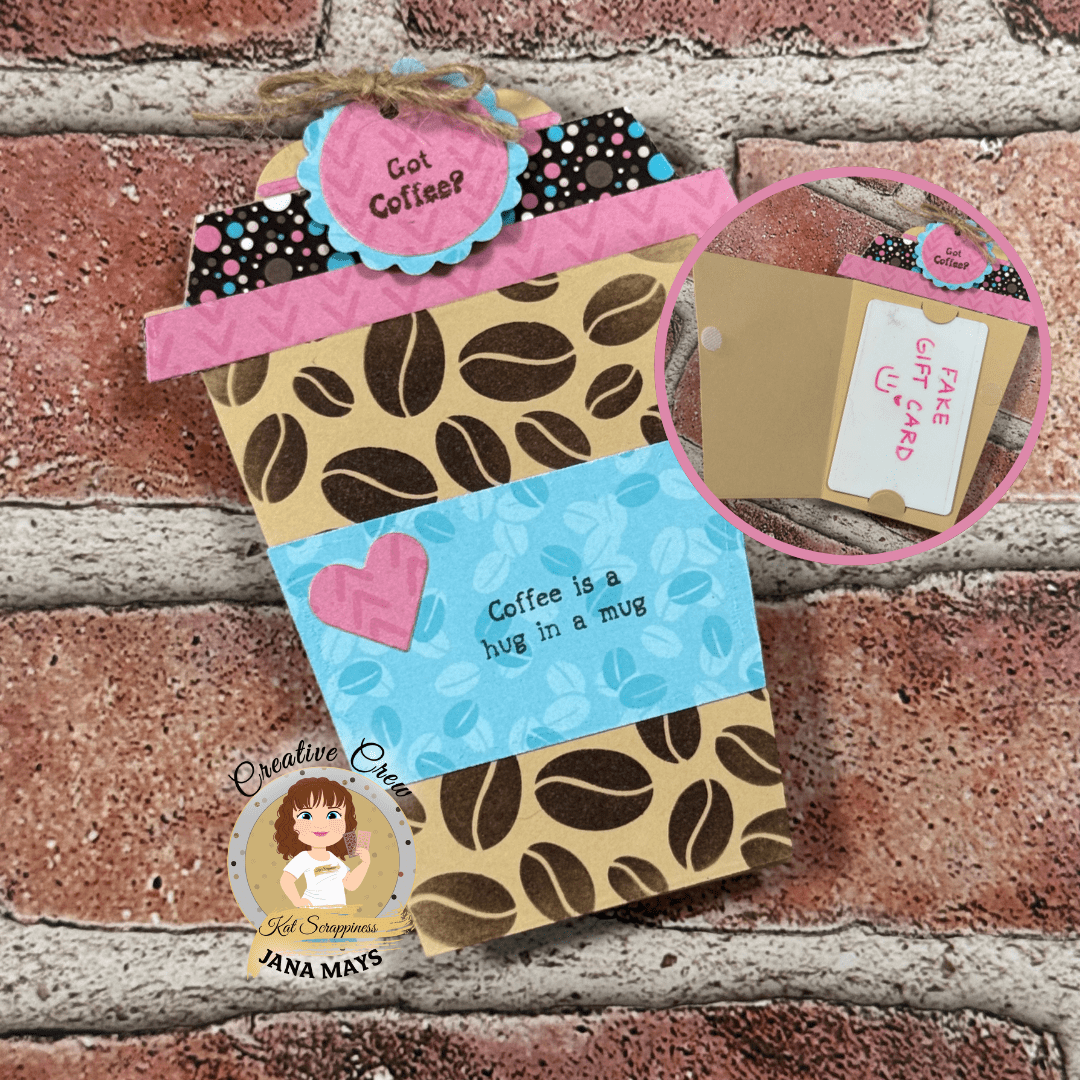 Cuppa Joe Gift Card Tag Craft Dies