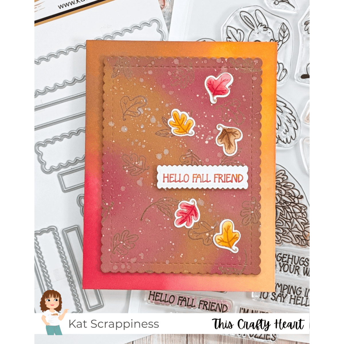 Stitched Scalloped Rectangle Craft Dies