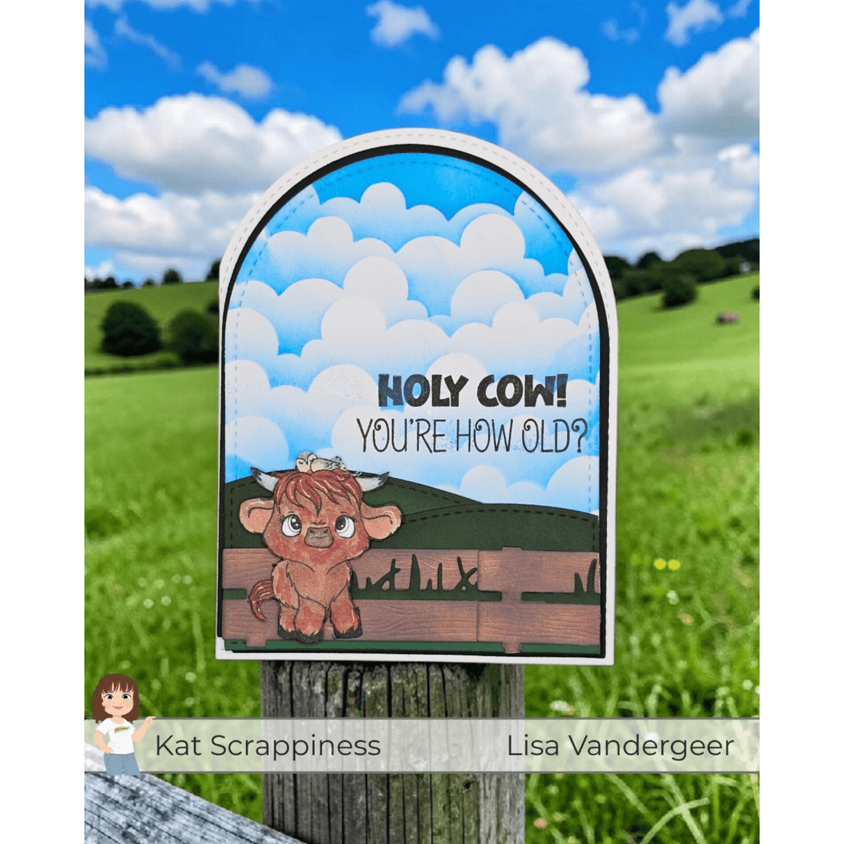 Sentiment Shoppe – Within the Fold: "Highland Mini Moos Sentiments" 6x6 Stamp Set - New Release!