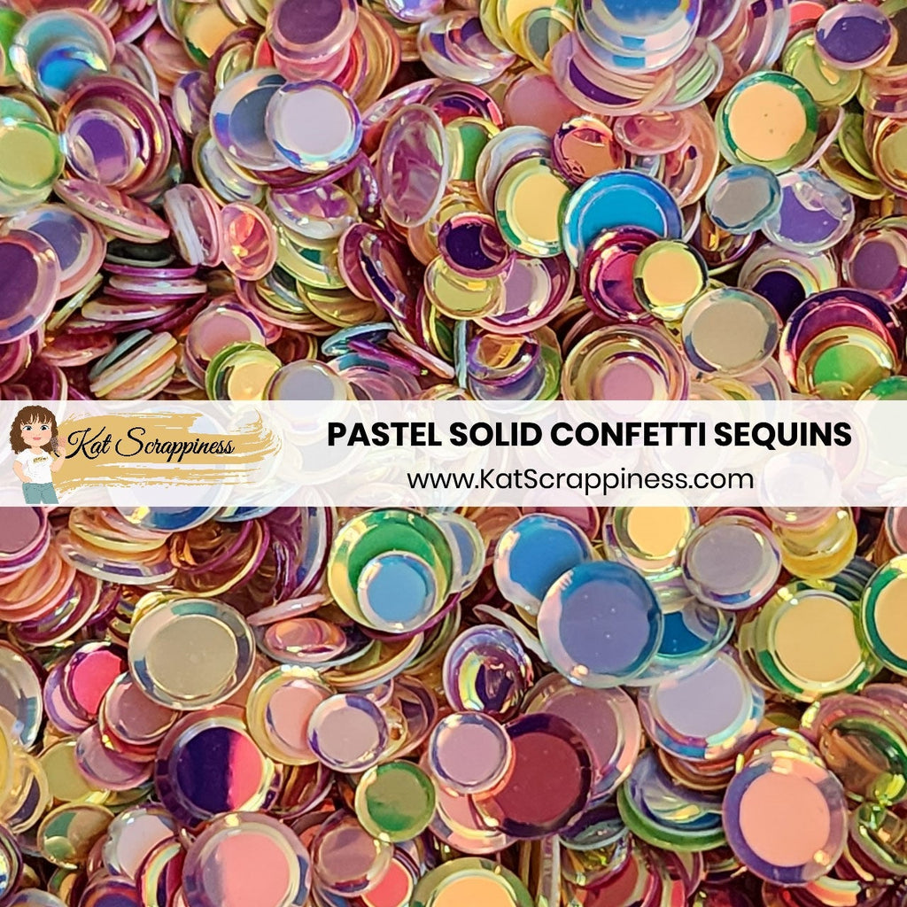 Pastel Solid Confetti Sequin Mix - New Release!