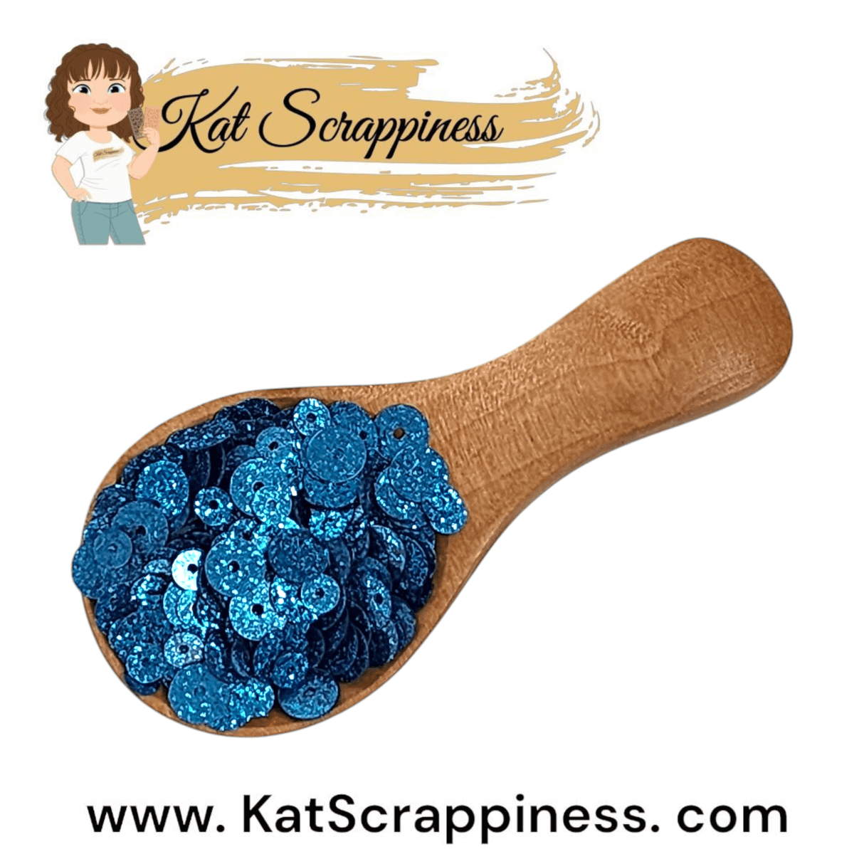 Glitter Sequin Mix - Peacock Blue