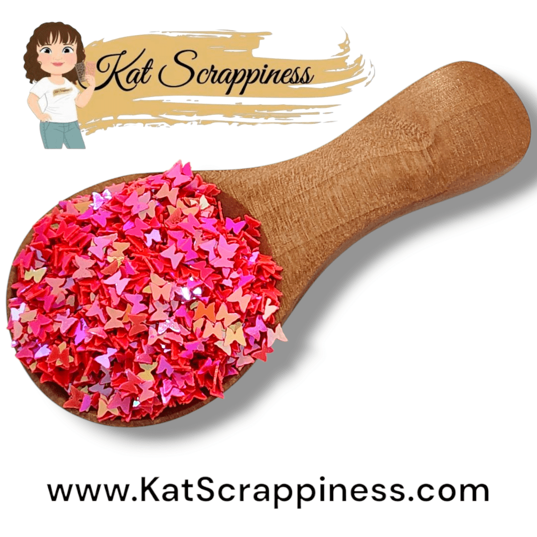 Radiant Rose Butterfly Sequins