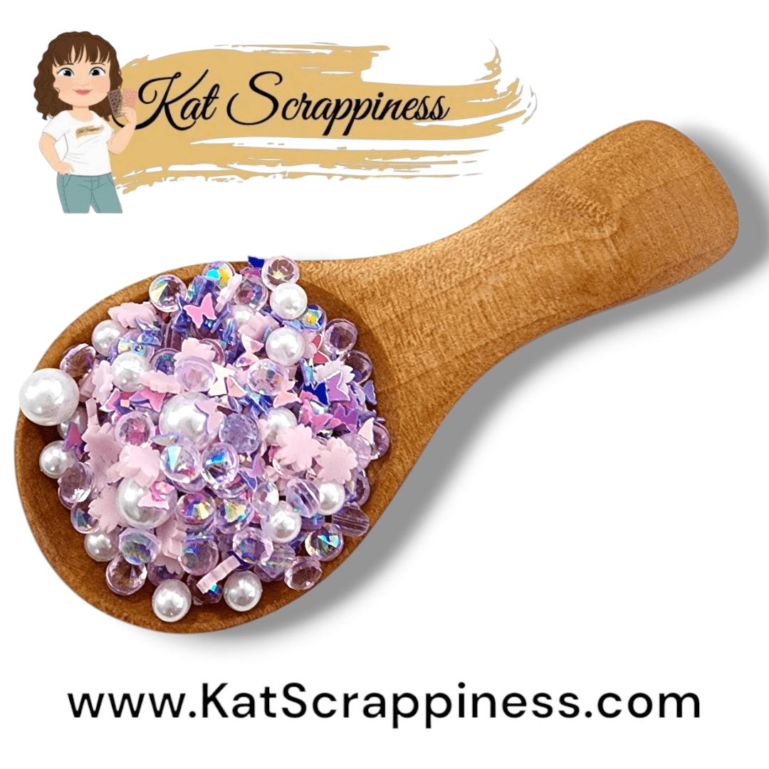 Purple Posies Embellishment Mix