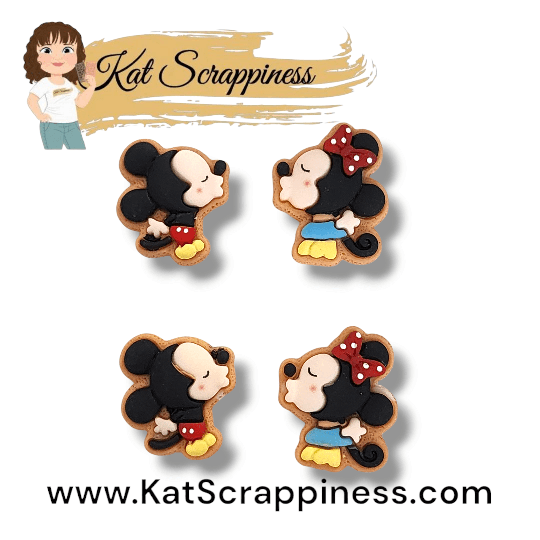 Gimme a Kiss Mouse Charms - 4 pc